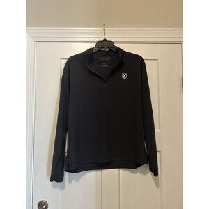 Alumni By Old Row Pullover Thin Lightweight 1/4 Zip Men Size Large Navy Blue